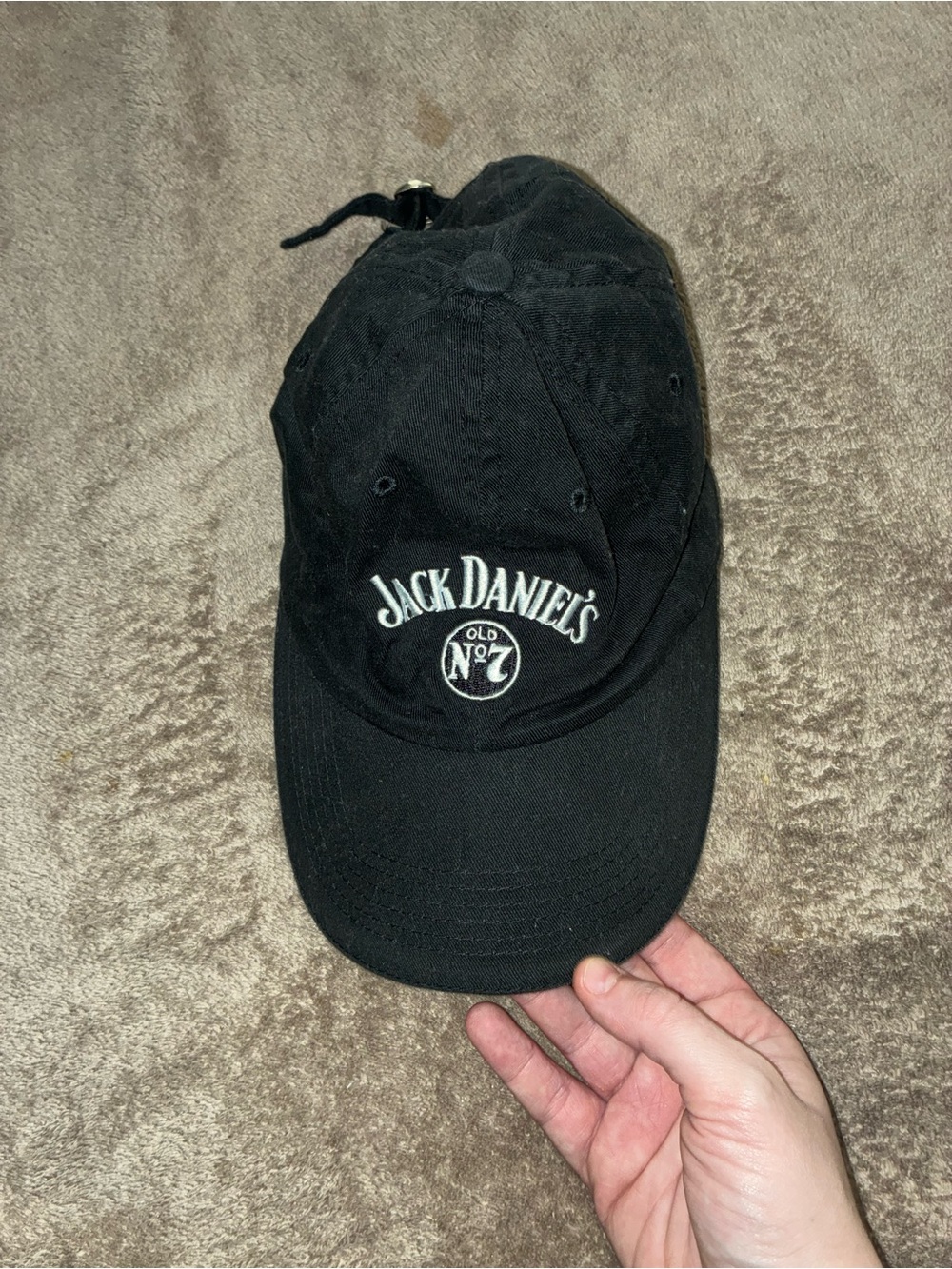 Jack Daniels Black Twill Logo Cap